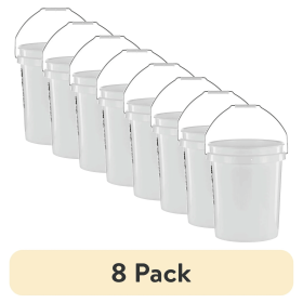 5 Gallon Round Utility Bucket, Comfort Handle, Plastic, White, PN0149, 1 Each (Pack Size: 8 Pack)