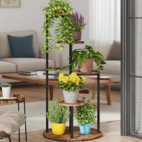 Pots Rack (Color: Rustic Brown)