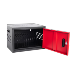 12 Bay Charging Cabinet For Laptop,Chromebook, Locking Charging Station-BLACK (Color: BLACK)